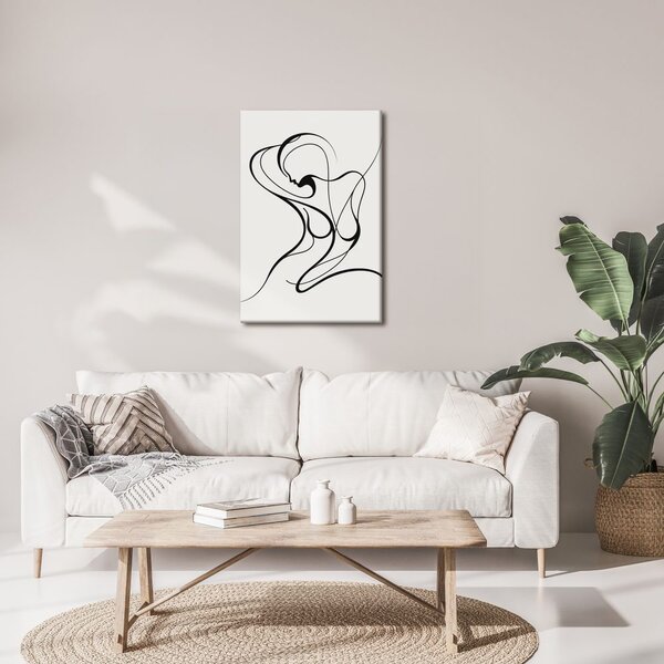 Quadro su tela – Linea astratta di donna