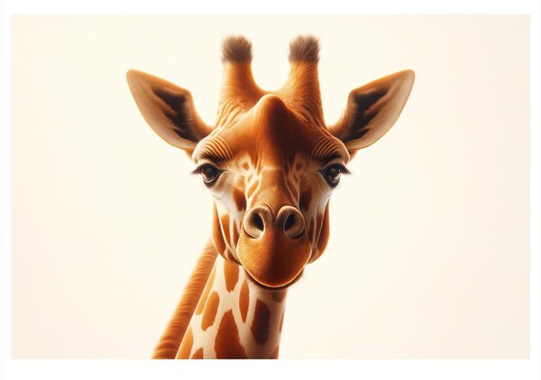Quadro su tela – Ritratto animale di giraffa