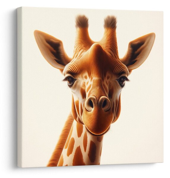 Quadro su tela – Sguardo dettagliato della giraffa