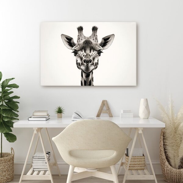Quadro su tela – Ritratto di giraffa