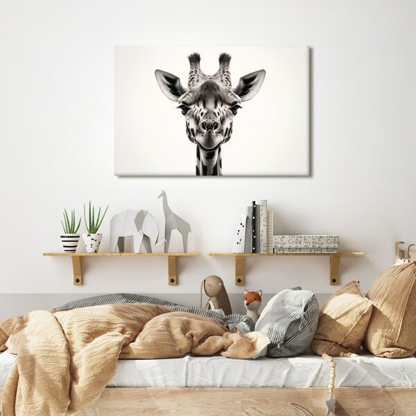Quadro su tela – Ritratto di giraffa
