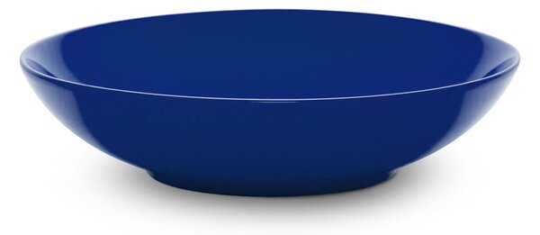 Servizio piatti 18 pezzi 6 posti tavola in porcellana con decoro Sottosmalto Collezione Mitika lavabile in lavastoviglie colore Blu Portofino
