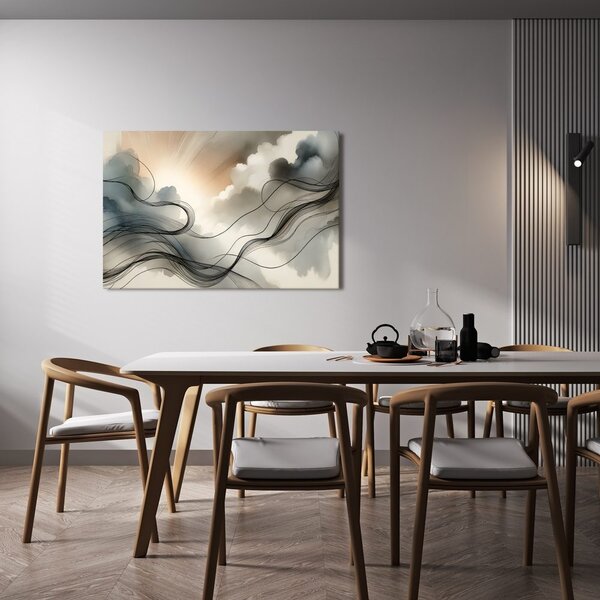 Quadro su tela – Flusso di luce e nebbia