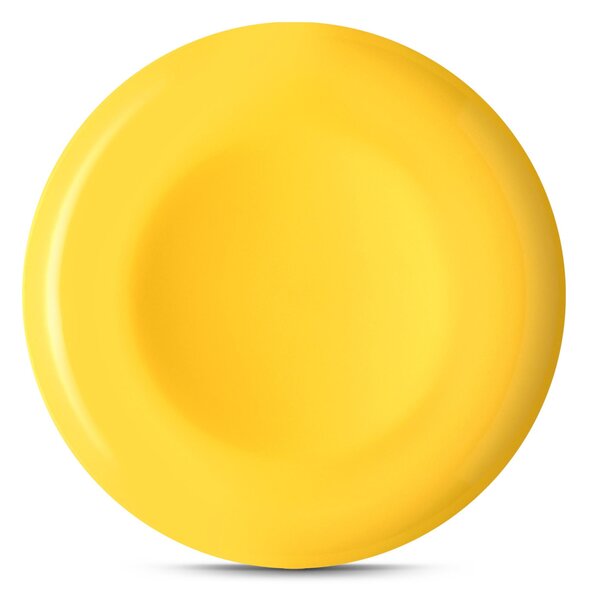 Piatti Frutta set pezzi 6 posti tavola in porcellana con decoro Sottosmalto Collezione Mitika lavabile in lavastoviglie Giallo Sorrento
