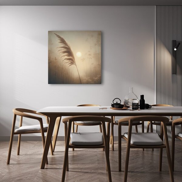 Quadro su tela – Erba della pampa nella luce del sole