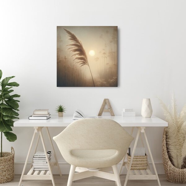 Quadro su tela – Erba della pampa nella luce del sole