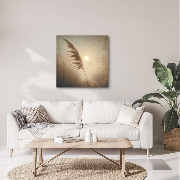 Quadro su tela – Erba della pampa nella luce del sole
