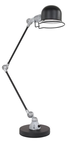 Mexlite - lampada da tavolo - Davin - nero - alluminio metallo - lampada da scrivania - E14 - 7655ZW