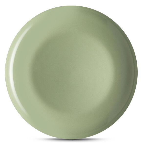 Piatti Frutta set pezzi 6 posti tavola in porcellana con decoro Sottosmalto Collezione Mitika lavabile in lavastoviglie Verde Erice