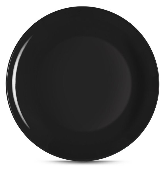 Piatti Frutta set pezzi 6 posti tavola in porcellana con decoro Sottosmalto Collezione Mitika lavabile in lavastoviglie colore nero