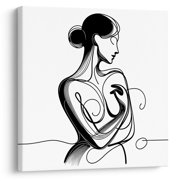 Quadro su tela – Linee di eleganza femminile