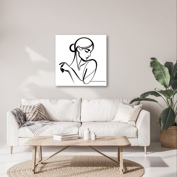 Quadro su tela – Linea femminile misteriosa
