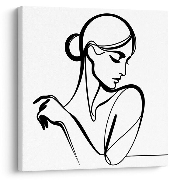 Quadro su tela – Linea femminile misteriosa