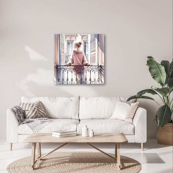 Quadro su tela – Momenti tranquilli sul balcone