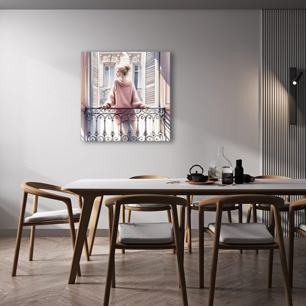 Quadro su tela – Momenti tranquilli sul balcone