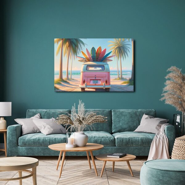 Quadro su tela – Estate nei colori delle tavole da surf