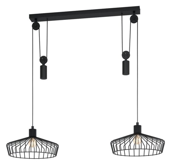 Eglo 43438 - Lampadario a sospensione con cavo WINKWORTH 2xE27/40W/230V