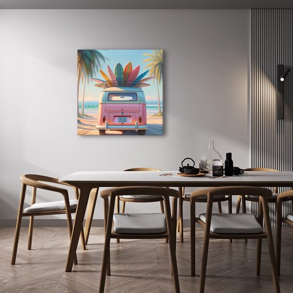 Quadro su tela – Viaggio retrò verso l’avventura