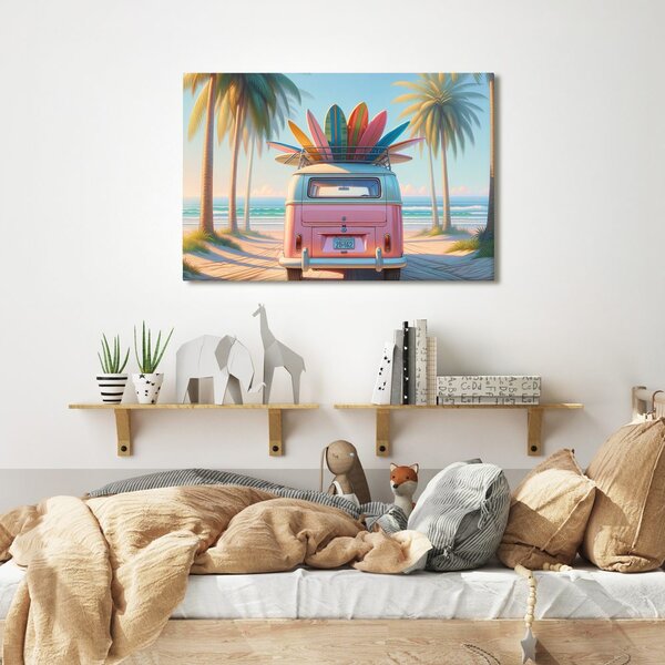 Quadro su tela – Estate nei colori delle tavole da surf