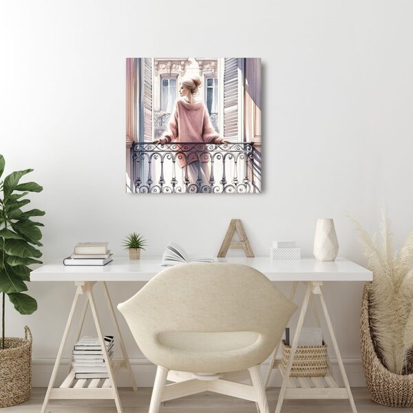 Quadro su tela – Momenti tranquilli sul balcone