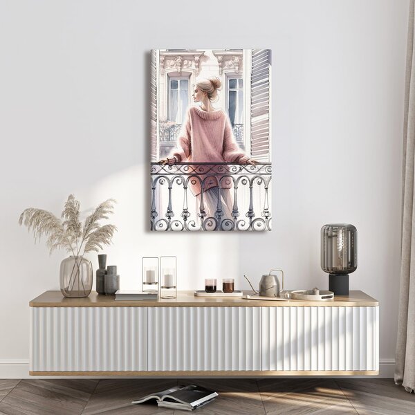 Quadro su tela – Vista da finestra parigina