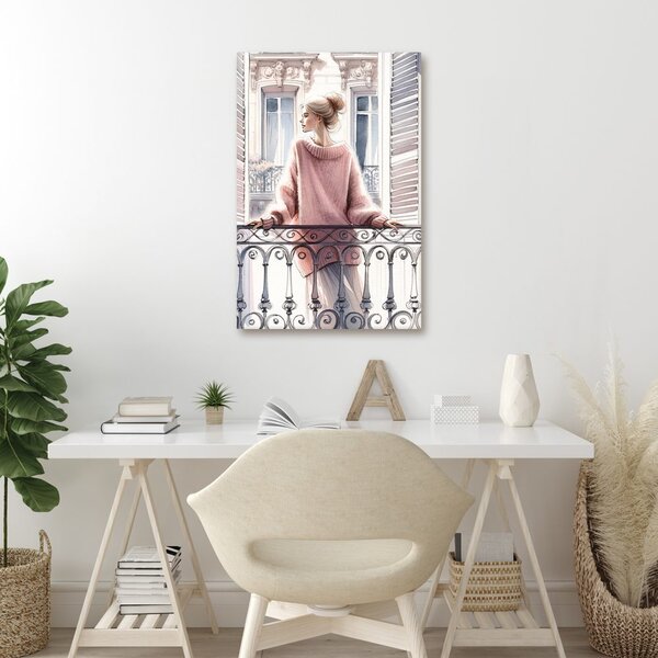 Quadro su tela – Vista da finestra parigina