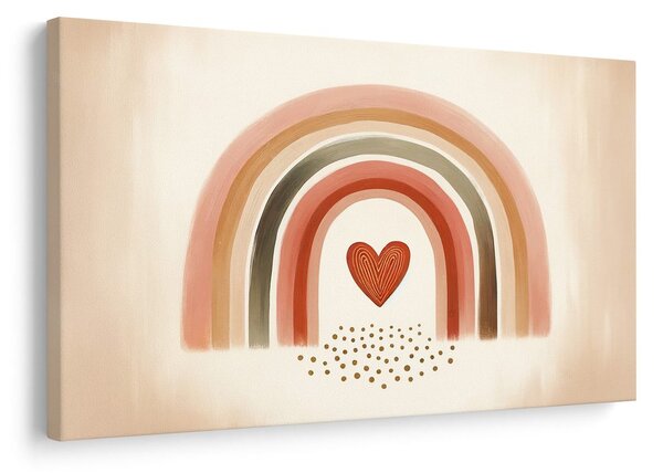 Quadro su tela – Tocco d’amore arcobaleno