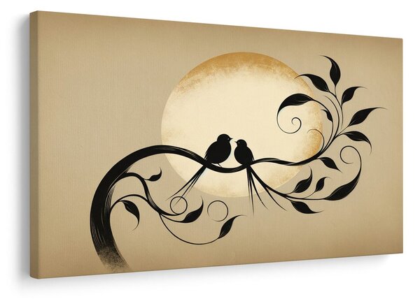 Quadro su tela – Amore su un ramo