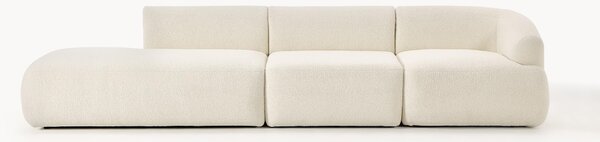 Chaise longue componibile XL in teddy Sofia