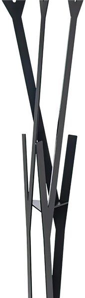 Appendiabiti da terra a stelo in acciaio inossidabile UTY Dimensioni 29,7x h 177,8 cm - 15 kg stile minimalista colore Nero