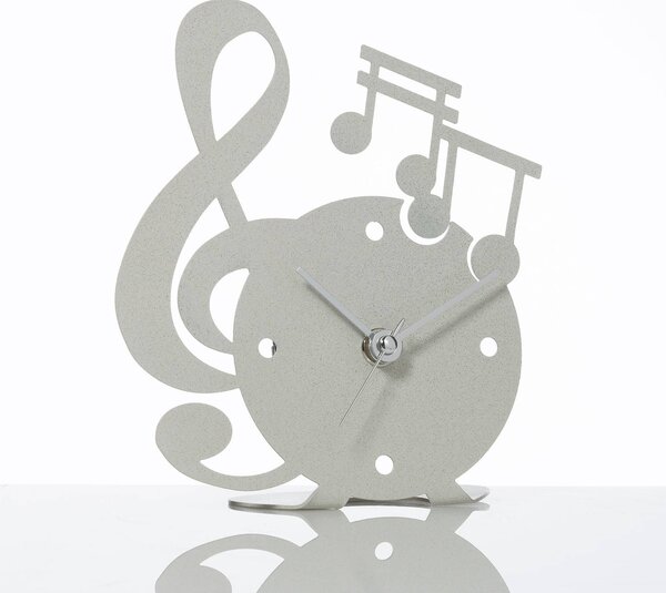 Orologio Musica in metallo, colore Avorio