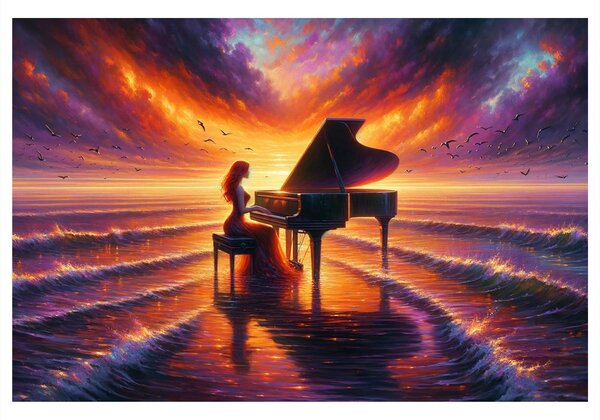 Quadro su tela – Canzone della luce e del mare