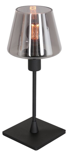 Steinhauer - lampada da tavolo - Ancilla - nero - vetro metallo - Ø 14cm - E14 - 3102ZW