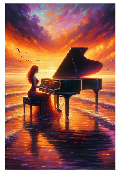 Quadro su tela – Sogni di pianoforte