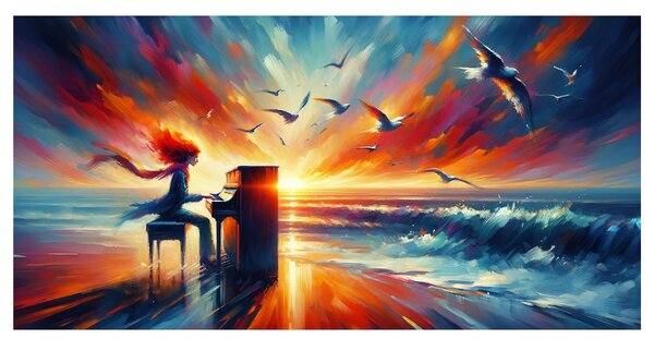Quadro su tela – Musica del mare
