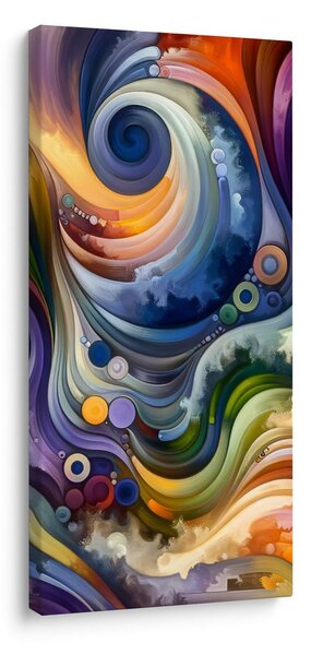 Quadro su tela – Danza astratta di luce e colori