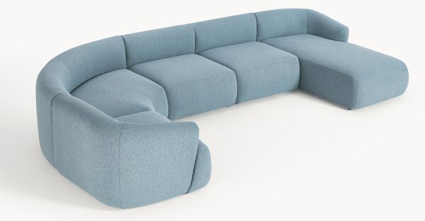 Divano XL componibile in bouclé Sofia