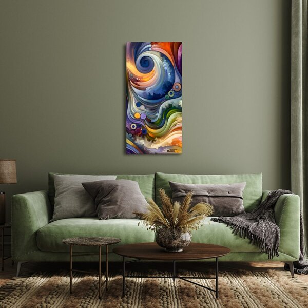 Quadro su tela – Danza astratta di luce e colori