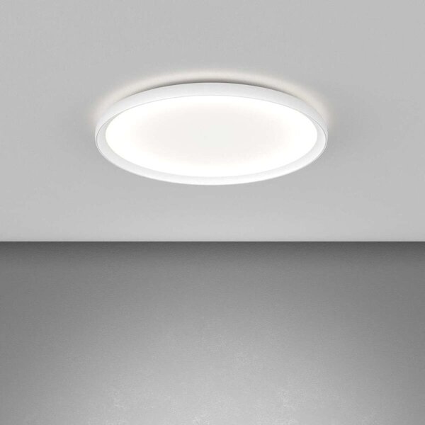 Plafoniera moderna top light plana 1221 60 led cct switch metallo acrilico - Top Light