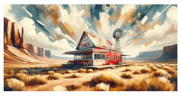 Quadro su tela – Sotto il cielo del deserto