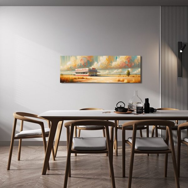 Quadro su tela – Bistro lungo la strada