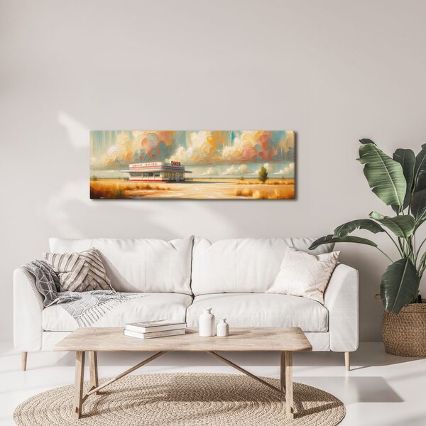 Quadro su tela – Bistro lungo la strada