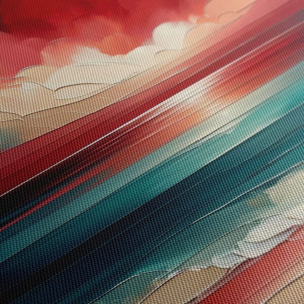 Quadro su tela – Cielo rosso sopra l’oceano