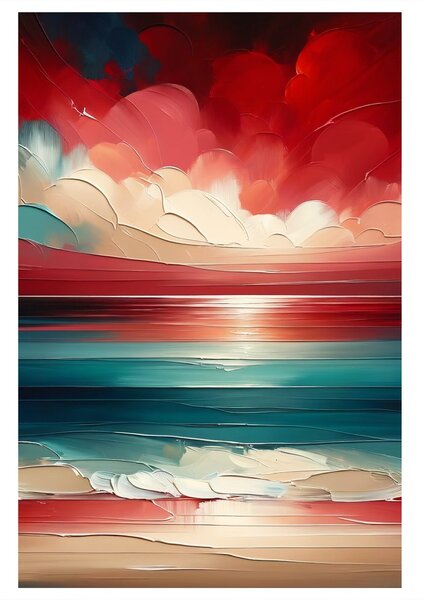 Quadro su tela – Mare nei colori del crepuscolo