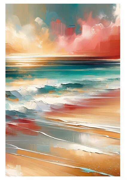 Quadro su tela – Mare al tramonto