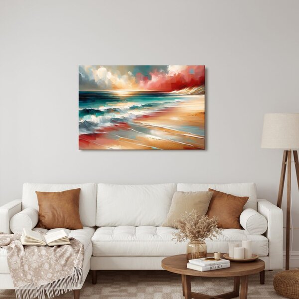Quadro su tela – Mare turchese con onde