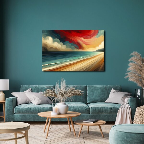 Quadro su tela – Spiagge sabbiose e onde blu