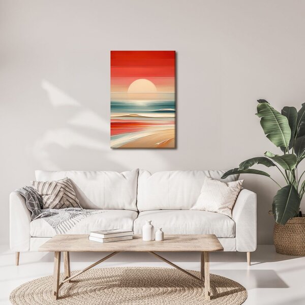 Quadro su tela – Spiagge sabbiose nella luce calda