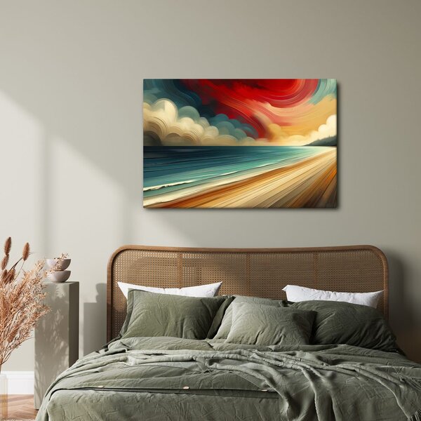 Quadro su tela – Spiagge sabbiose e onde blu