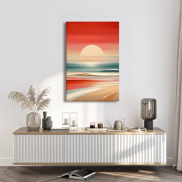Quadro su tela – Spiagge sabbiose nella luce calda